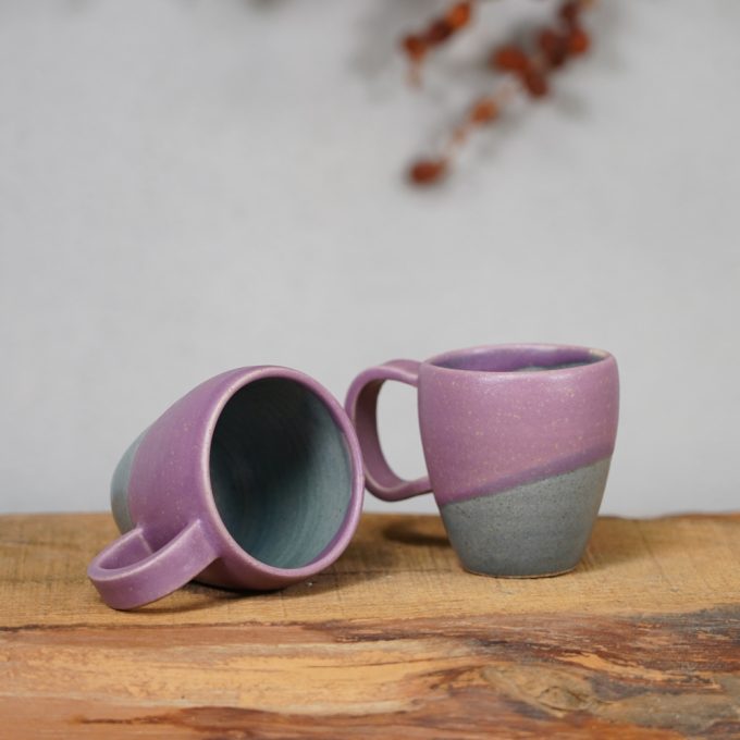 Double coloured espresso cup