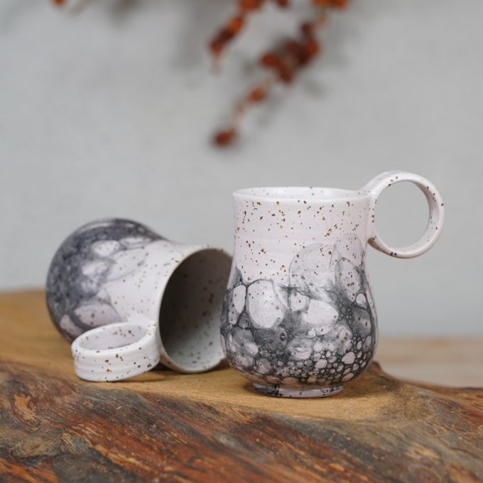 Double espresso mug "Bubbles"