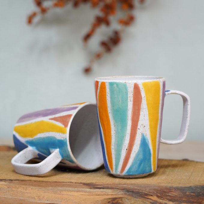 Coffee mug multi coloured