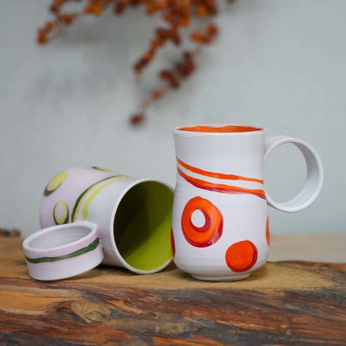 Coffee mug "Ring dots"