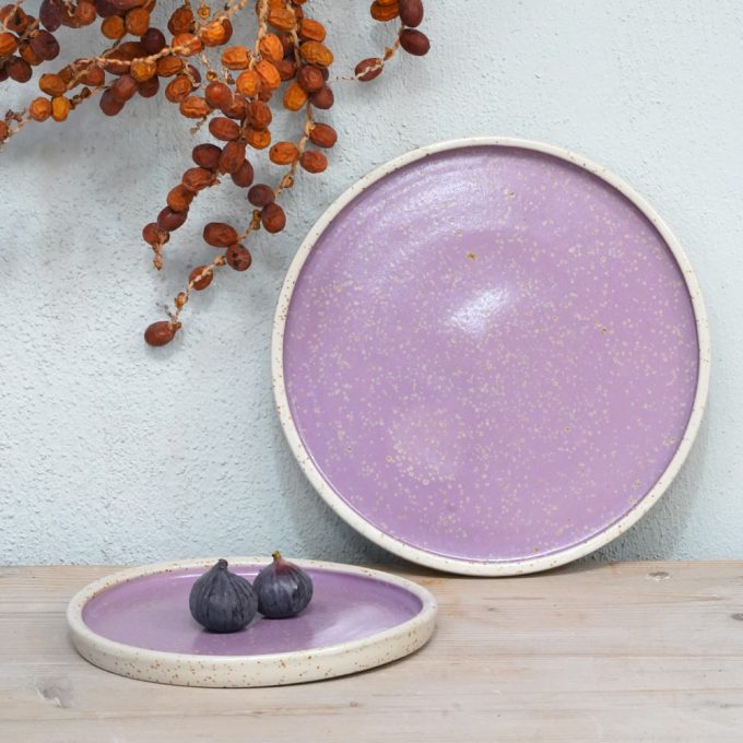 Double coloured plate "Purple-Green"