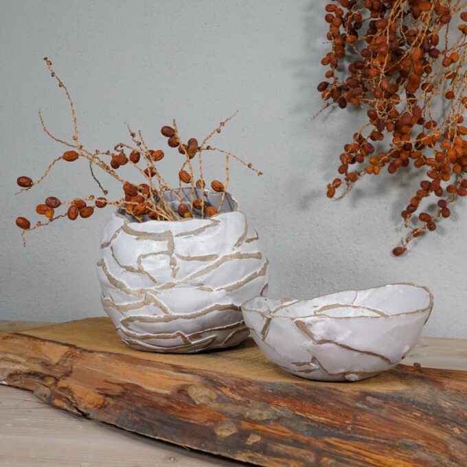 vase and bowl balloon set handmade ceramic decoration
