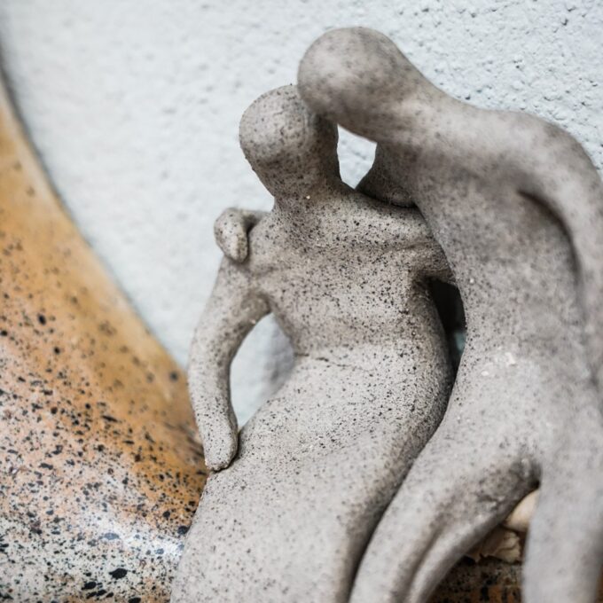 Επιτοίχιο διακοσμητικό "Ζευγάρι στο φεγγάρι"