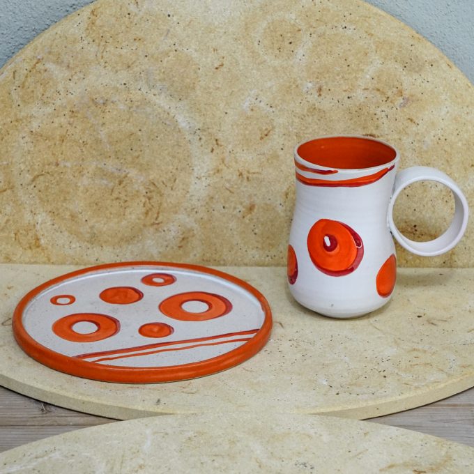 Food plate "Ring dots"